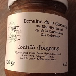 Confits d’oignons - Marché de la Condémine